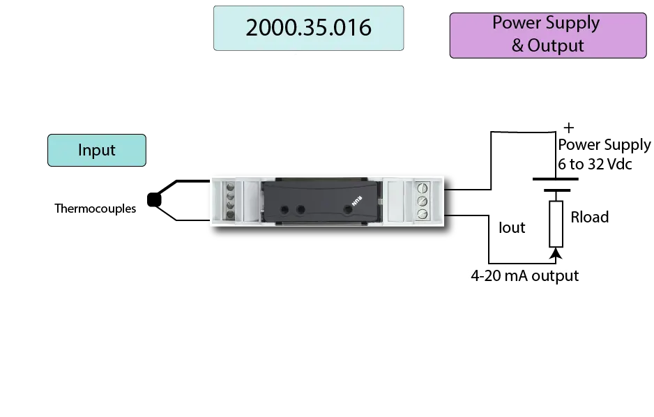 Din rail thermocoulpe data logger wiring diagram