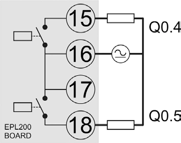 Relay Bank 2 Output PLC wiring diagram