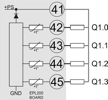 Solid State Output Output PLC wiring diagram