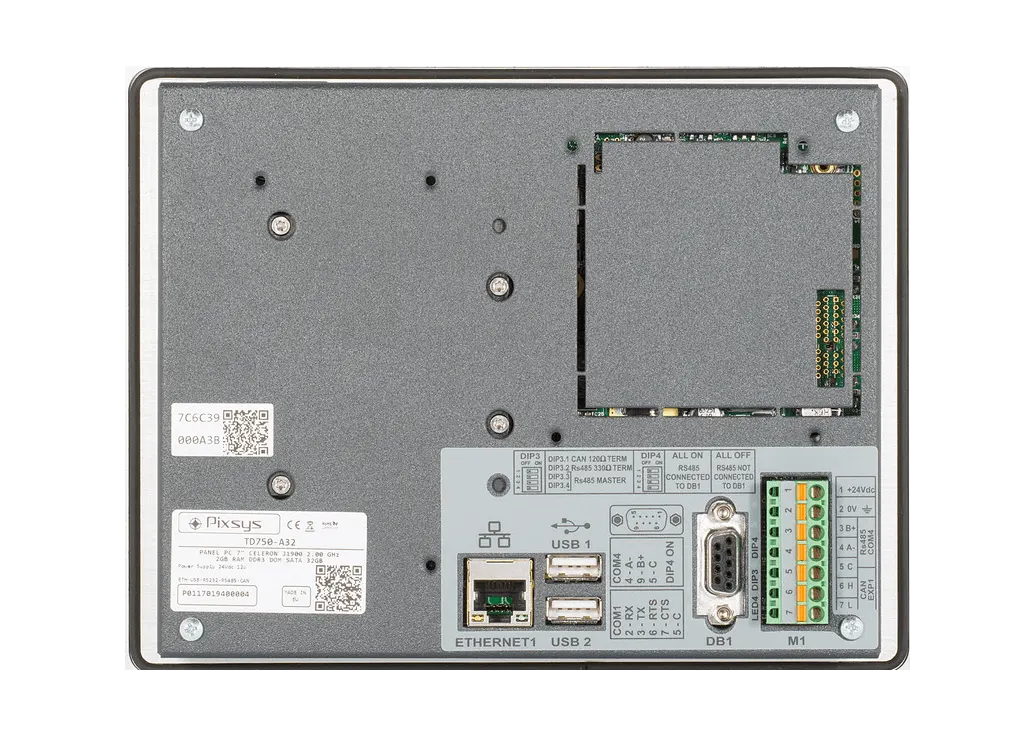 Windows 10 Panel PC with Modbus Wiring Digaram